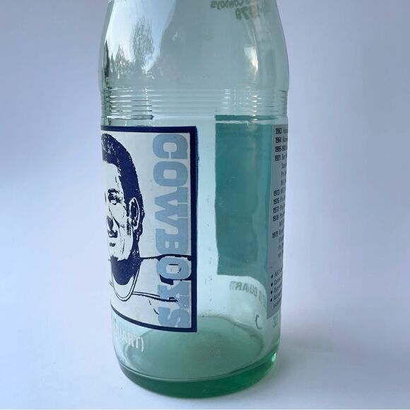 1970’s Sugar Free DrPepper Roger Staubach Dallas Cowboys Commemorative Bottle - Picture 13 of 16